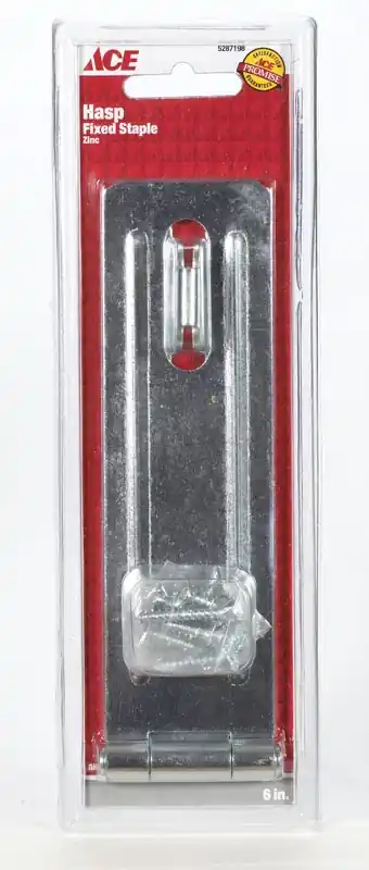 Zinc 6 Inch Fixed Staple Safety Hasp For Secure Applications
