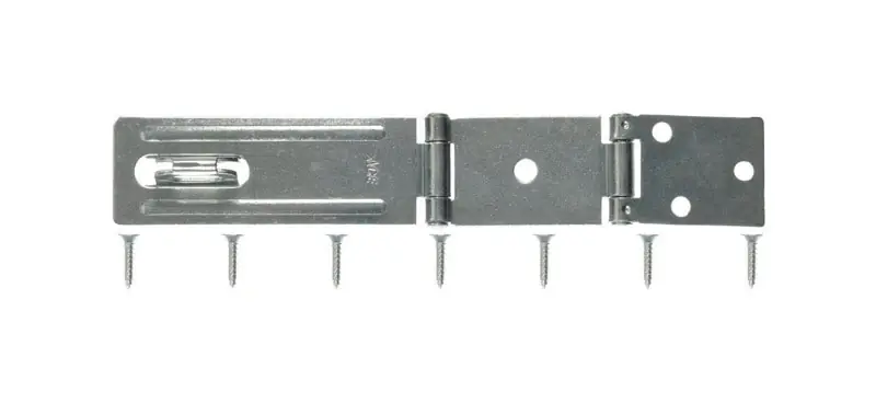 Zinc 4-1/2 In. L Double Hinge Safety Hasp For Lockers, Tool Boxes, And Doors