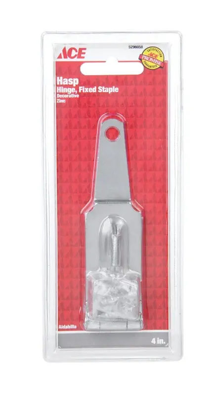 Zinc 4 Inch Fixed Staple Hinge Hasp For Enhanced Security And Versatility