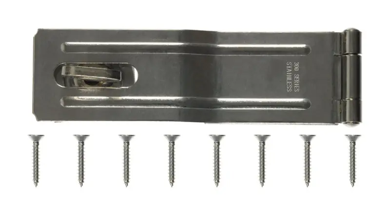 Stainless Steel 6 Inch Long Swivel Staple Safety Hasp For Secure Applications