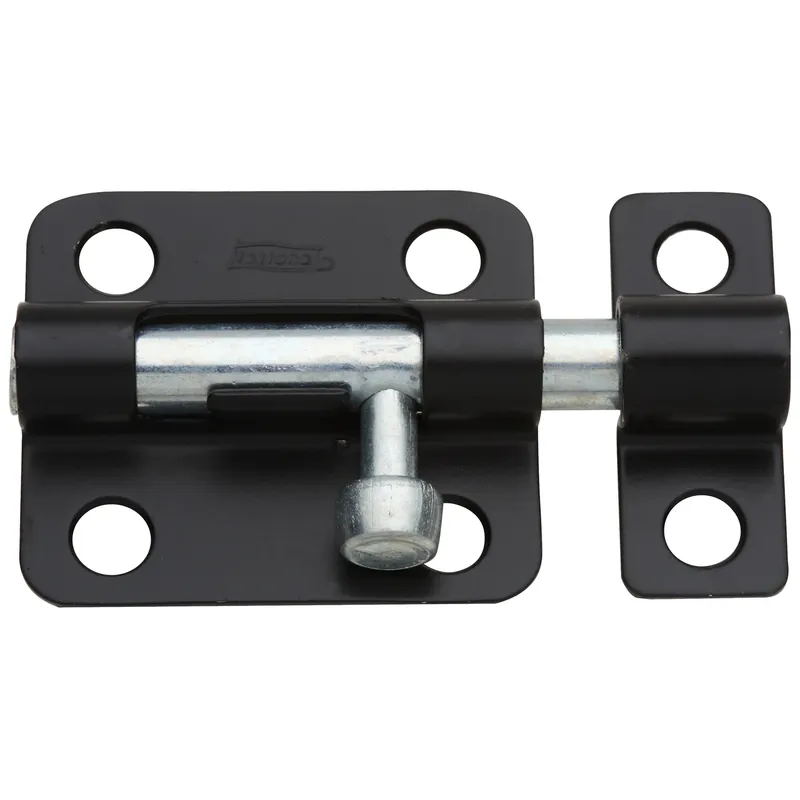 National Hardware 2-1/2 In. L Black Steel Barrel Bolt 1 Pk