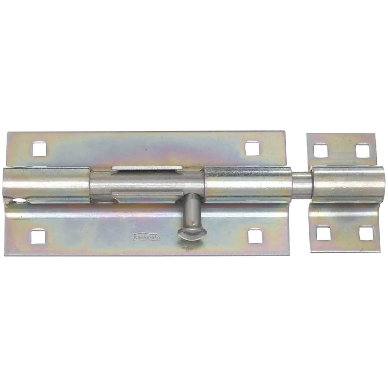 National Hardware 8 In. L Zinc-Plated Steel Heavy Duty Barrel Bolt 1 Pk