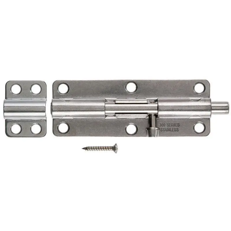 Ace 6 In. L Polished Stainless Steel Heavy Duty Barrel Bolt