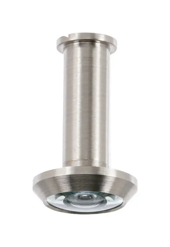 Satin Brass Door Viewer With 200 Degree View For Doors 1-3/8 To 2 Inches Thick