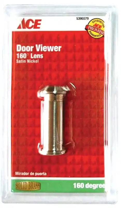 Satin Brass Door Viewer With 160 Degree View For Doors 1-3/8 To 2 Inches Thick