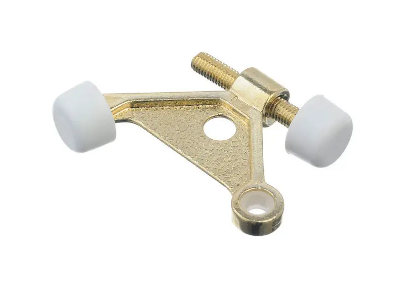 1 In. H X 2-5/8 In. W Bright Gold Metal Hinge Pin Door Stop