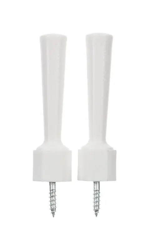 3-1/4 In. W Plastic White Flexible Door Stop For Wall And Door Mounting