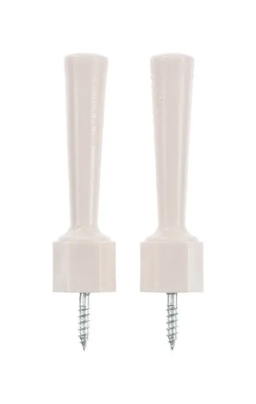 3-1/4 In. W Plastic Almond Flexible Door Stop For Door And Wall Mounting