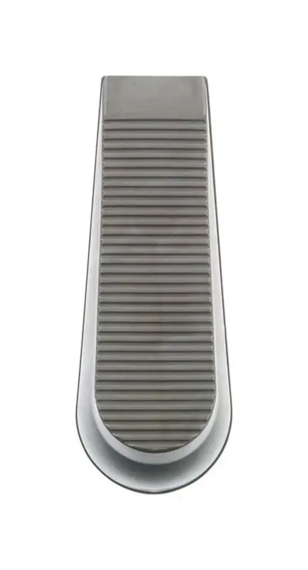 8.518 In. H X 6 In. W Rubber Gray Wedge Door Stop - No Mounting Required