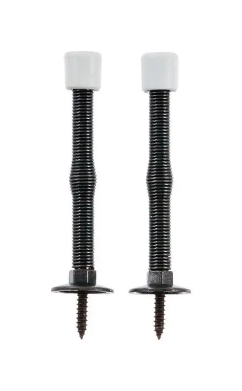 3 In. W X 2.4 In. H Metal Oil Rubbed Bronze Spring Door Stop For Door And Wall Mounting