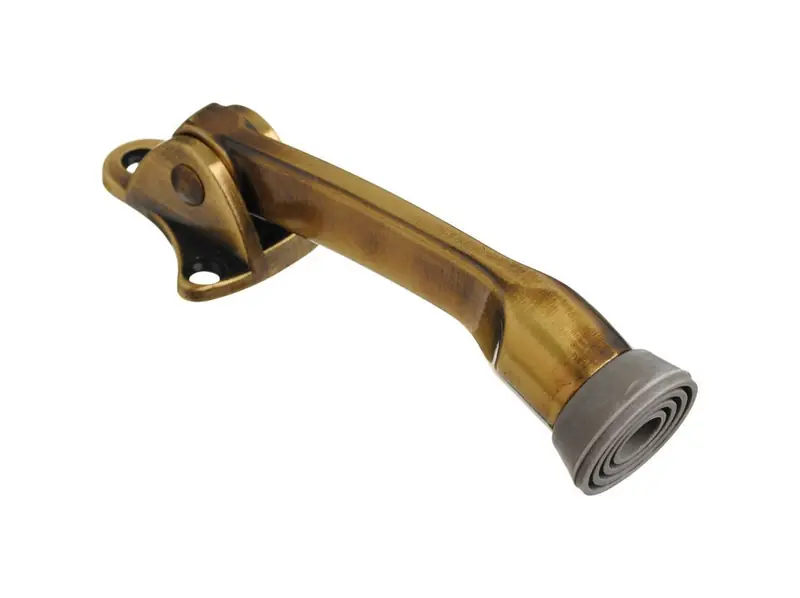 2.75 In. H X 4 In. W Antique Gold Metal Kick-down Door Holder