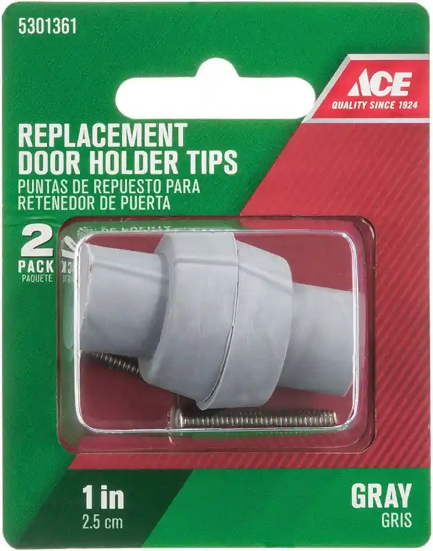 1 In. H X 1 In. W Rubber Gray Door Stop Tip Over The Door Clip