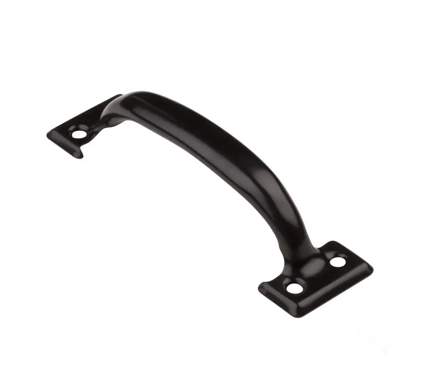 Door/Drawer Cabinet Pull, Satin Black, 6-1/2 In.