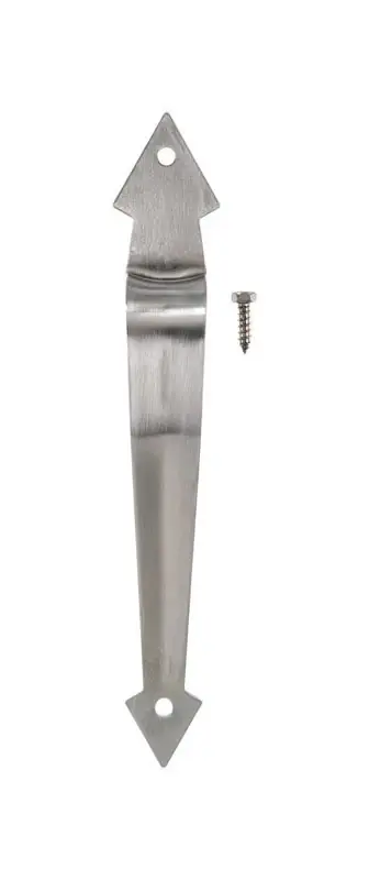 8.75 In. L Silver Stainless Steel Ornamental Gate Pull - Heavy Duty Hardware