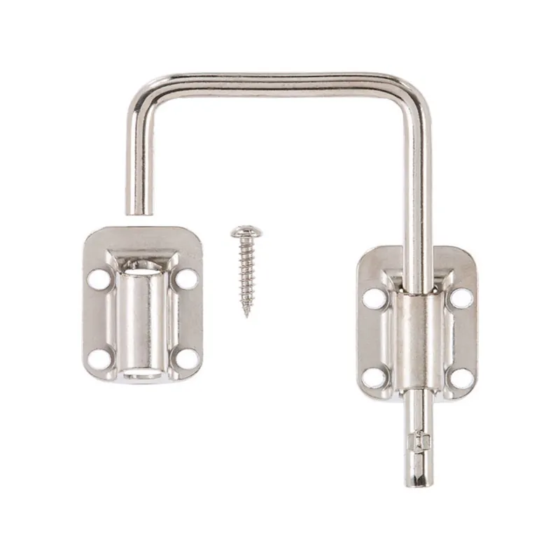 Nickel Indoor Sliding Door Latch - Model 01-3835-412 For Secure Closure