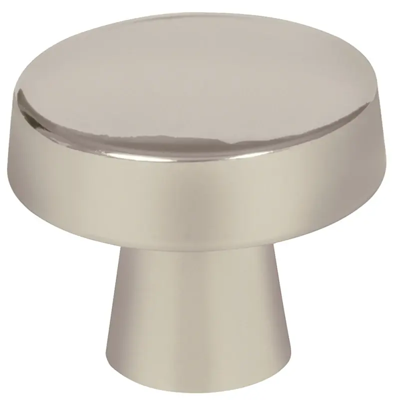 Amerock Blackrock Collection Round Cabinet Knob 1-5/16 In. D 1-1/8 In. Satin Nickel 1 Pk
