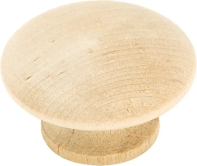 Amerock Traditional Round Cabinet Knob 1-1/2 In. D 7/8 In. Unfinished 2 Pk