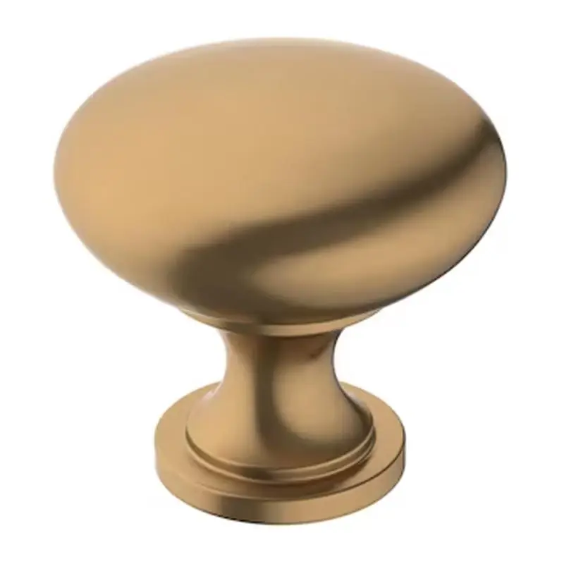 Amerock Edona Round Cabinet Knob 1-1/4 In. D 1-1/8 In. Champagne Bronze 1 Pk