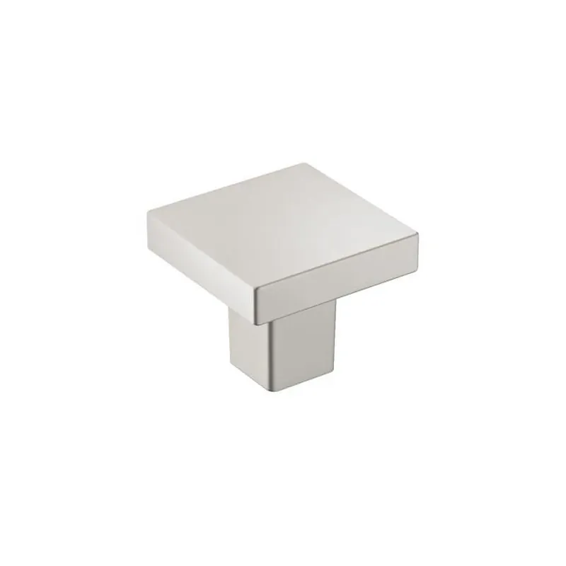 Amerock Monument Square Cabinet Pull – Satin Nickel Finish, 30 mm Projection