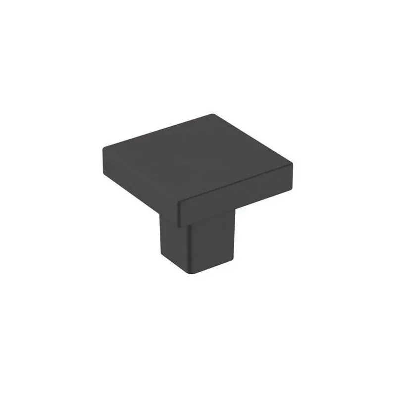 Amerock Monument Cabinet Knob – Matte Black Zinc, 30 mm Projection