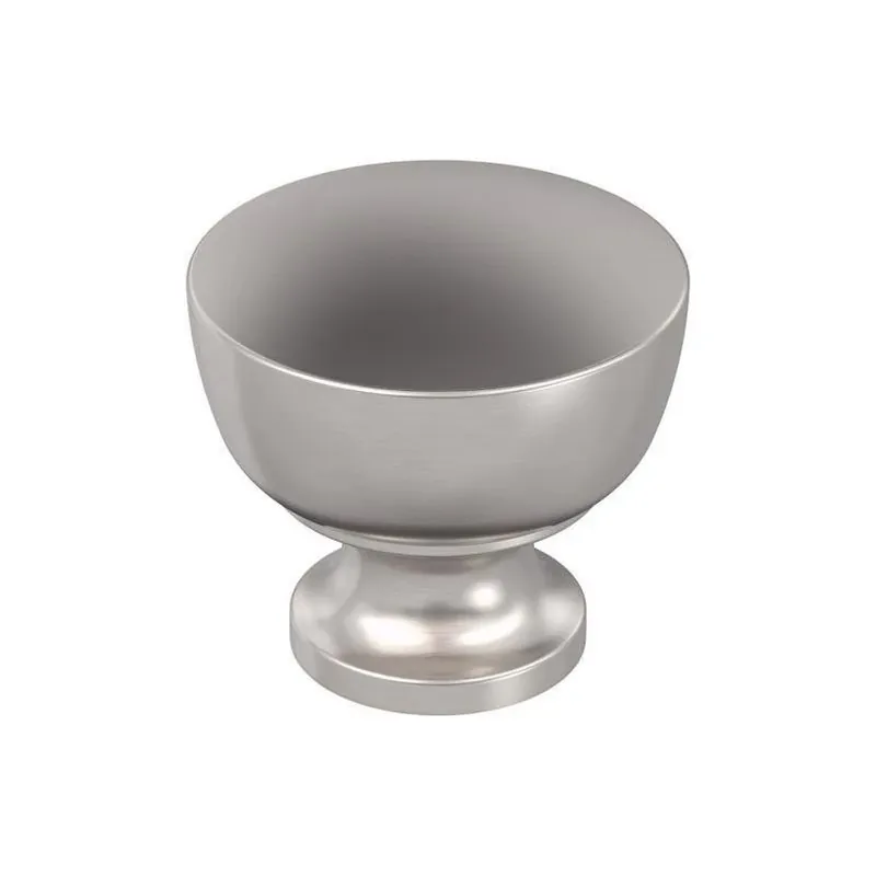 Amerock Chalice Series Satin Nickel Cabinet Knob – 1‑1/8 In Projection