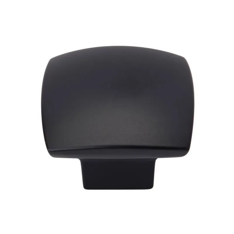 Amerock Sunset Matte Black Square Cabinet Knob – 7/8 In Projection