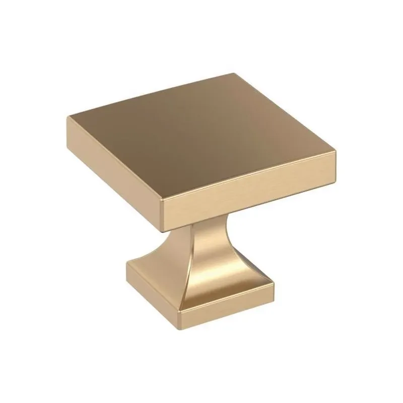 Amerock Pedestal 1.0625 In. Square Champagne Bronze Cabinet Knob Bp37024cz