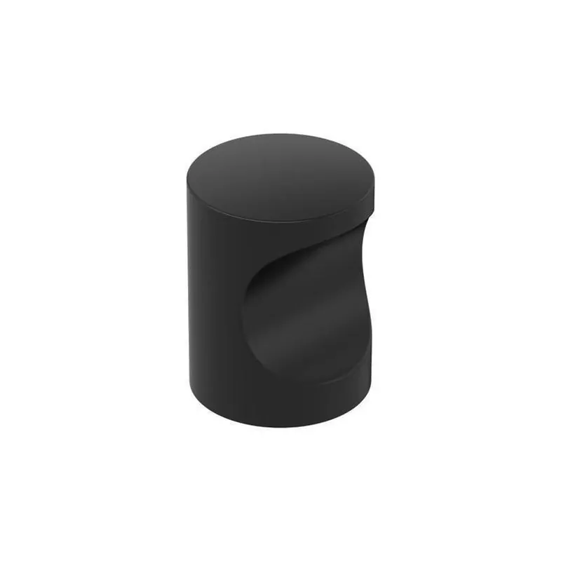 Amerock Whistle Modern Matte Black Round Cabinet Knob – 11/16" Diameter, 15/16" Projection