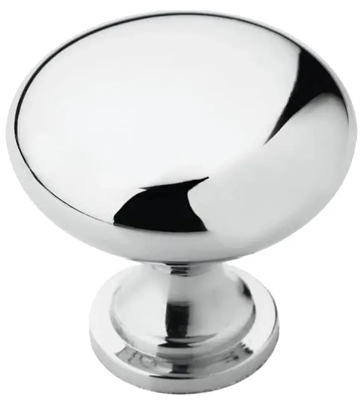 Edona Cabinet Knob, Polished Chrome, 1-1/4 In.