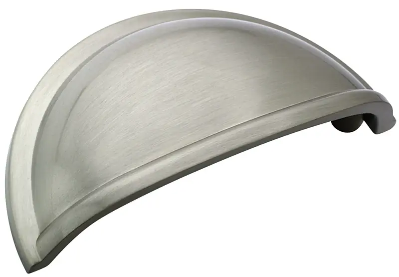 Amerock Cup Pull Traditional Cup Cabinet Cup Pull 3 In. Satin Nickel Silver 5 Pk
