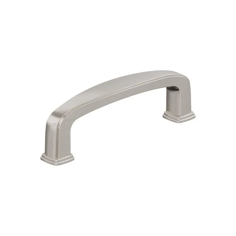 Amerock Franklin Series Satin Nickel Cabinet Pull – 3-7/16 In Handle, 1-1/16 In Projection