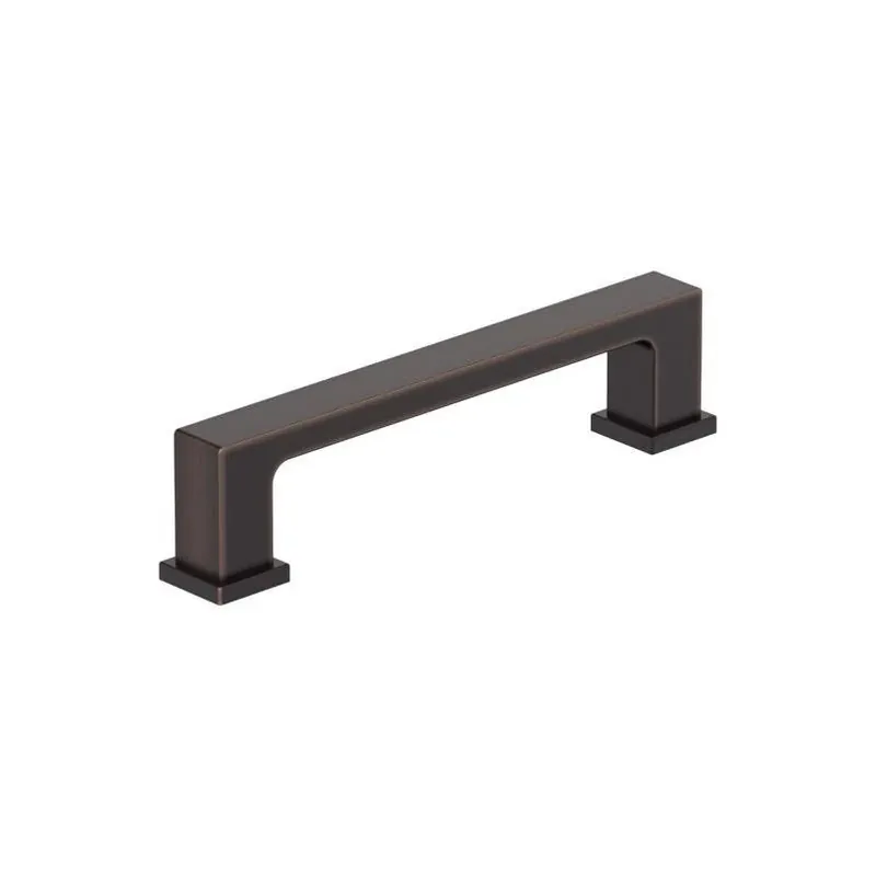 Amerock Bridgeport Oil‑Rubbed Bronze Traditional Bar Cabinet Pull – 3‑3/4 In., 1‑Pack
