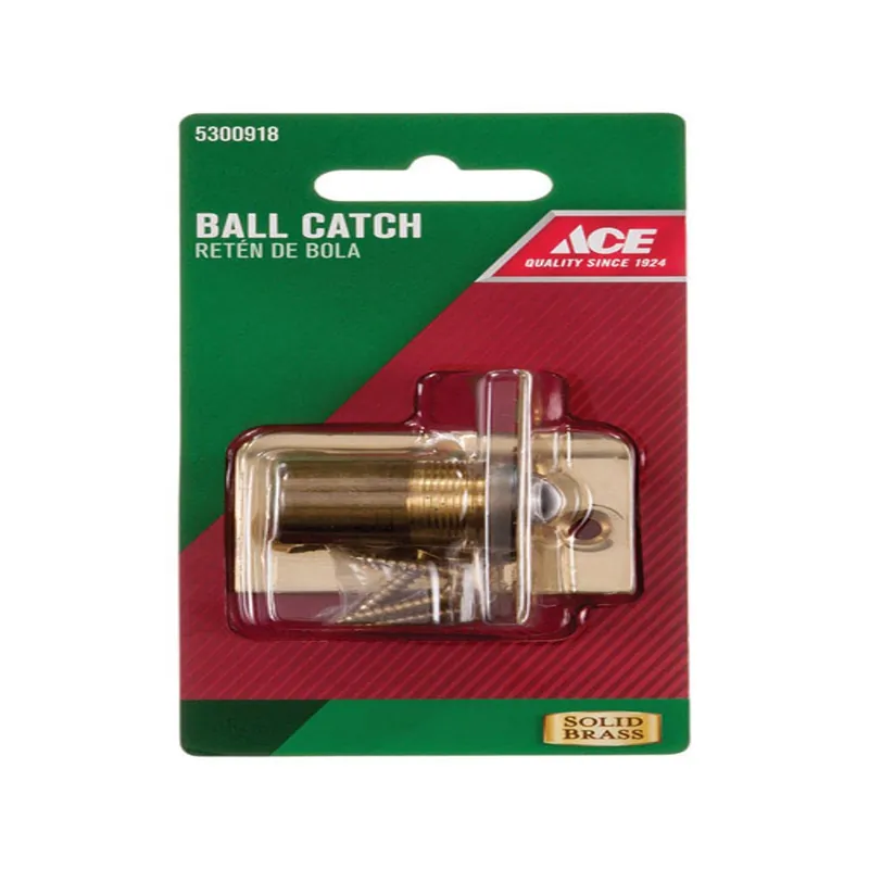 1 In. H X 1 In. W X 2.1 In. D Solid Brass Ball Catch For Doors
