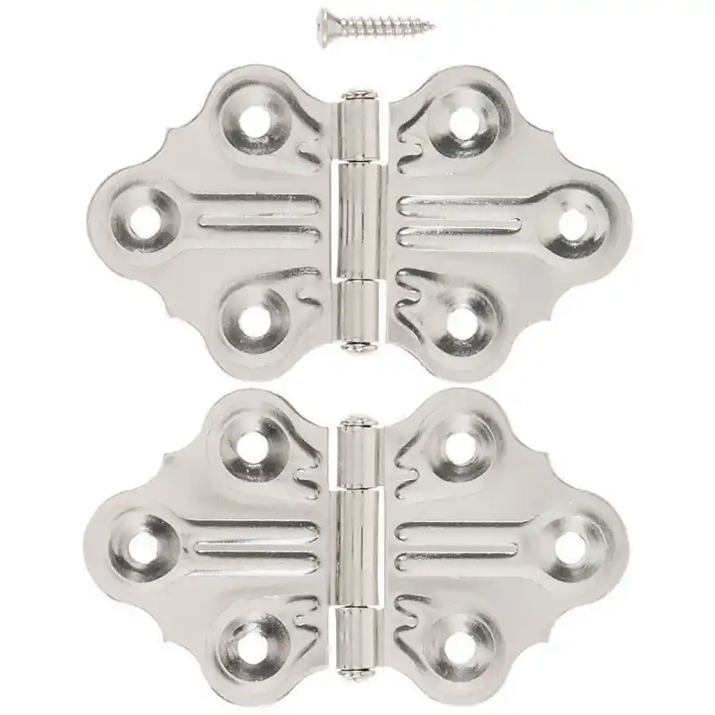 Ace 1.4 In. W X 1-1/4 In. L Nickel Steel Cabinet Hinge 2 Pk