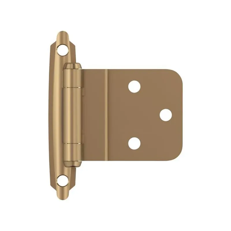 Amerock 2-15/79 In. W X 2-3/4 In. L Champagne Bronze Brown Steel Inset Hinge 2 Pk