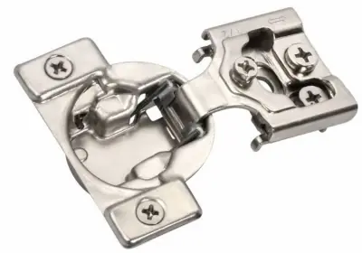 Amerock 1/2 In. W X 1/2 In. L Nickel Silver Steel Overlay Hinge 2 Pk