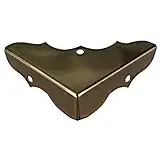 Solid Brass 5/8" X 1-3/4" Decorative Corner Mending Plates 4-pack N327-460