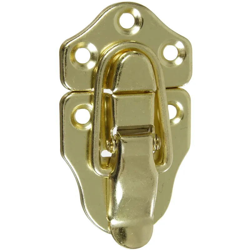 National Hardware Brass-Plated Steel Draw Catch 1.76 In. 3.64 In. 2 Pk