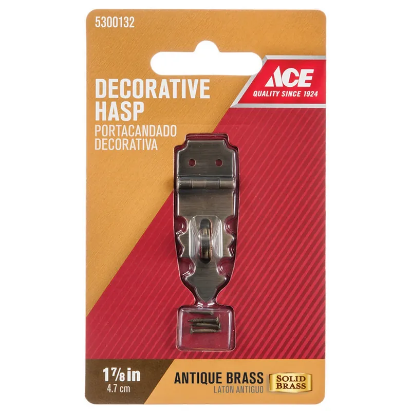 Ace Antique Brass 1.9 In. 1 Pk Decorative Hasp
