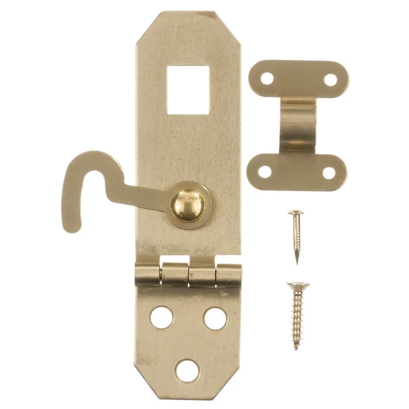 Ace Solid Brass Brass 2.8 In. 1 Pk Decorative Hasp W/Hooks