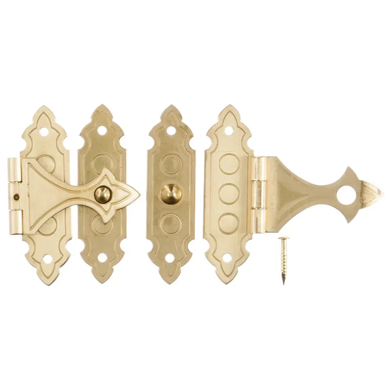 Ace Antique Brass Decorative Catch 2 Pk 1.4 In.