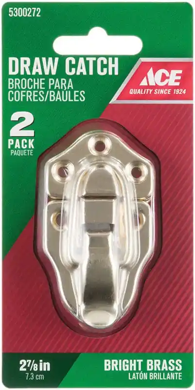 Ace Bright Zinc 2 Pk Decorative Drawer Catch