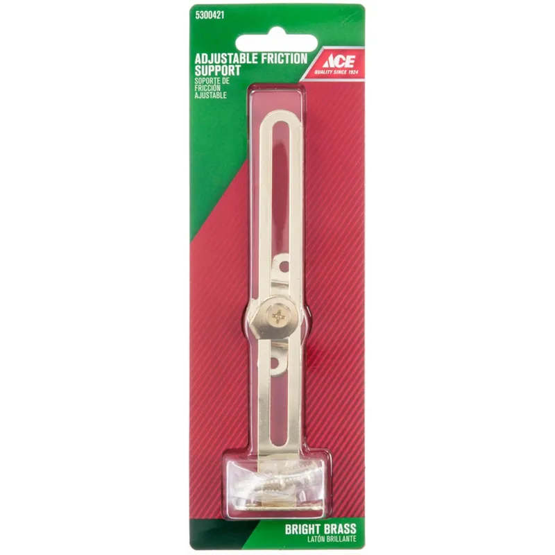Ace Bright Brass Friction Lid Support 3.3 In. 1 Pk