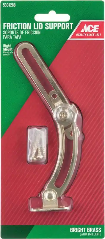 Ace Bright Brass Friction Lid Support 6 In. 1 Pk