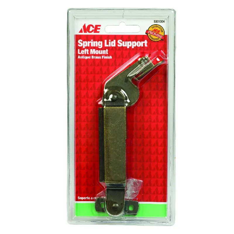 Ace Antique Brass Spring Lid Support 1 Pk