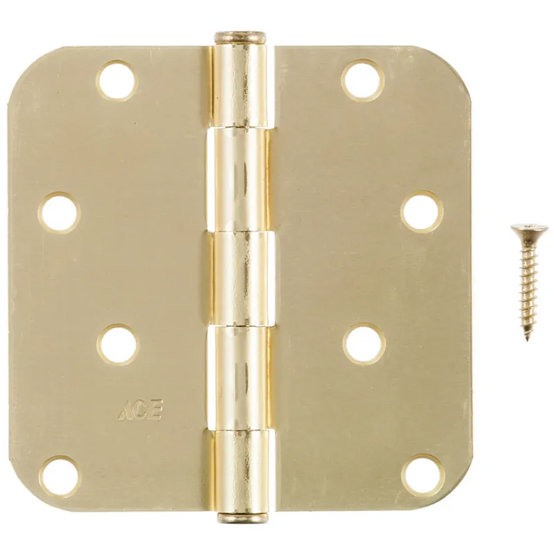 Ace 4 In. L Satin Brass Residential Door Hinge 3 Pk - Total Qty 1