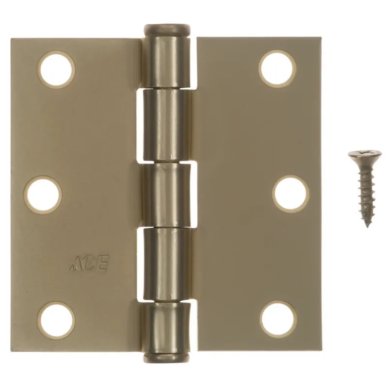 Ace 3 In. L Bright Brass Residential Door Hinge 3 Pk - Total Qty 1