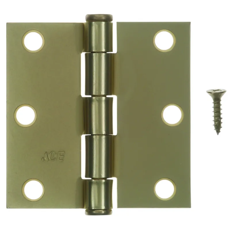 Ace 3 In. L Satin Brass Residential Door Hinge 3 Pk - Total Qty 1