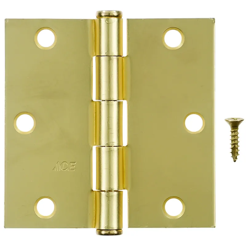 Ace 3-1/2 In. L Satin Brass Residential Door Hinge 3 Pk - Total Qty 1