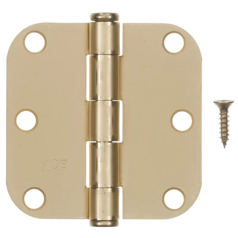 Ace 3-1/2 In. L Satin Brass Residential Door Hinge 3 Pk - Total Qty 1